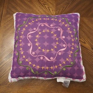 New JC PENNEY Home Multicolored Polka Dot Cotton Blend Embroidered Throw Pillow - Picture 1 of 3