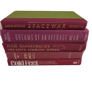 Modern/Contemporary Decorative Decor Staging HB Books Lot Purple Instant Library