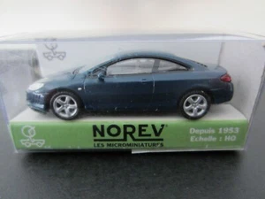 NOREV 474781 PEUGEOT 407 COUPE in BLUE - model is DIECAST - HO or 1:87 scale - Picture 1 of 2