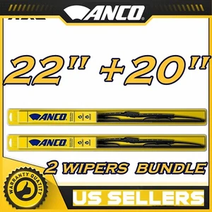 ANCO J U Hook DIRECT WIPER BLADES size 22 / 20 Front Left and Right - SET OF 2 - Picture 1 of 5