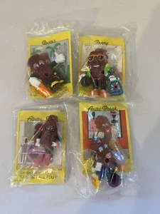 Juego de 4 tarjetas selladas serie BL50 vintage de pasas de California Raisins edición limitada - Imagen 1 de 2