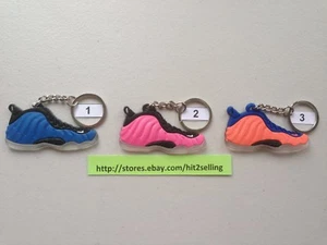 Llavero Foamposite Azul Metálico Rosa Naranja Crecer Verde Jordan/Lebron/kobe/kd - Imagen 1 de 1