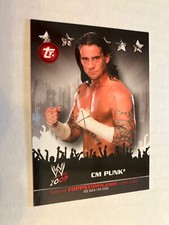 Cm punk 2009 topps toppstown insert wwe wrestling card born in Chicago