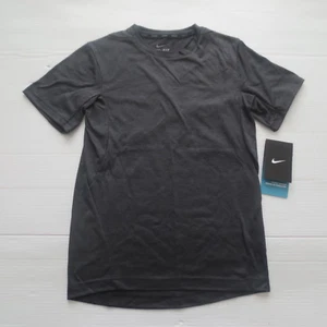 Nike Boys Dri-Fit Training Top Shirt - 871852 - Dark Gray 010 - Size S - NWT - Picture 1 of 5