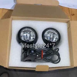 Genuine Royal Enfield Fog LED Auxiliary Lights Black Super Meteor & Shotgun 650 - Picture 1 of 6