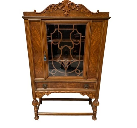 Antique Berkey & Gay China Cabinet with Key - Exceptionally Beautiful Piece! Cover