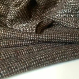 Hand Woven Harris Tweed Heavy Wool High Class Fabric 29"74cm (1c) Jacket Garment - Picture 1 of 1