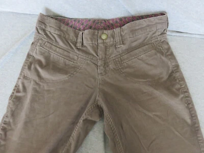 Pantalones de pana marrón Athleta para mujer talla 2 bolsillos de tiro bajo Foto 1 de 4