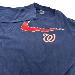 Maglietta MLB The Nike Washington Nationals XL Youth manica lunga logo grafico - Foto 1 di 6