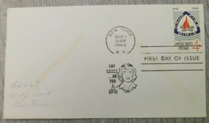 First Day Of Issue Camp Fire Girls New York 1960 Vintage Stamp Envelope Cover - Picture 1 of 4