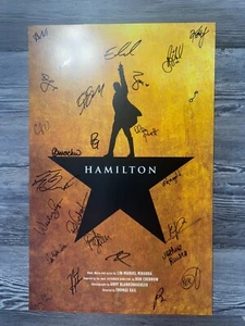 GUSS SIGNIERT, HAMILTON VON LIN-MANUEL MIRANDA, BROADWAY FENSTERKARTE/POSTER - Bild 1 von 9