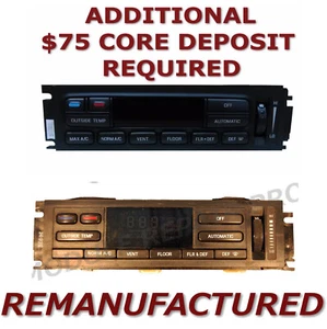 REMAN 96-97 Lincoln Town Car AC Heater Climate Temperature Control EATC Exchange - Picture 1 of 2