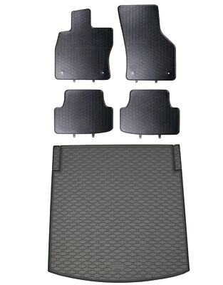 GEYER & HOSAJA, RIGUM Fußmatten Kofferraumwanne für Seat Leon 4 ST 2021- im Set Gummi Matten