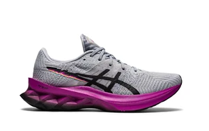 ASICS® Novablast Piedmont Grey Black 1012B006 Women's Size 8 B Medium-Very rare - Picture 1 of 9