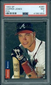 1993 SP #280 Chipper Jones PSA 7 Braves FOIL  (1653) - Picture 1 of 2