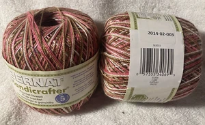 Bernat Handicrafter Crochet Thread Acrylic Sz 5 33204 Cake Gateau Paste Lot of 2 - Picture 1 of 2