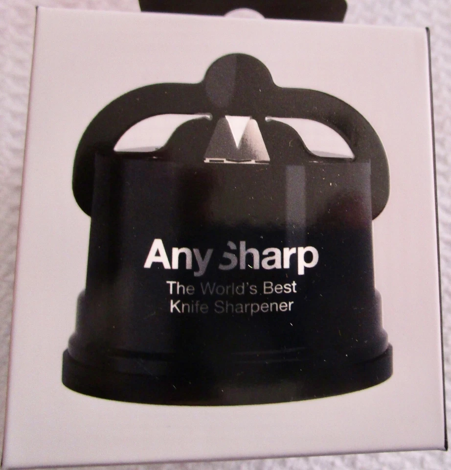 ANYSHARP  WORLD'S  BEST KNIFE  SHARPENER  POWER  GRIP  SUCTION  BLACK   (U3CL) - Image 1 of 1