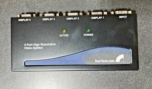 STARTECH 4 Port High Resolution Video Splitter / ST124PRO / W ADAPTER - Picture 1 of 4