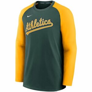 New MLB Oakland Athletics Nike Authentic Collection Pregame Raglan Sweatshirt