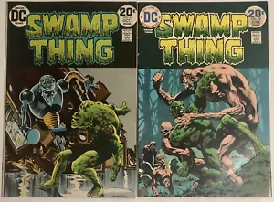 SWAMP THING #6 & #10 DC Comics Bronze Age Lot 1973-74 Len Wein Berni Wrightson - Picture 1 of 11
