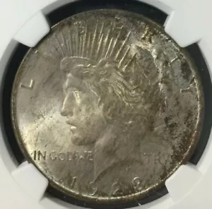 1923 Peace Silver Dollar NGC MS64,Graded,Certified,OriginalToneing, Not Dipped - Picture 1 of 5