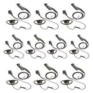 10 X D SHAPE SOFT EAR-CUP PTT EARPIECE FOR MOTOROLA RADIO DP3400, DP3401, DP3600 - Picture 1 of 5