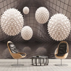 Vlies Fototapete Wandtapete Wandbilder Wandtapeten 3D Ball Abstrakte Räume 1555 - Picture 1 of 2