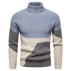 Autumn New Men's Knitted Sweater Turtleneck Sweater Shirt Slim Pullover Sweater