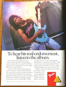REVISTA DE GUITARRA STRAT GREG HOWE/1989 SERIE FENDER HM ANUNCIO IMPRESO - Imagen 1 de 1