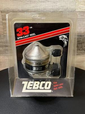 Vintage 1983 Zebco 33 Spincast Reel NEW In Original Packaging - Image 1 of 4
