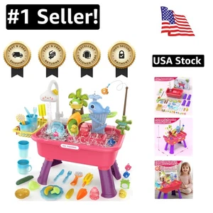 Interactive Kitchen Sink Toy with Running Water - Safe, Fun, and Color Changing! - Picture 1 of 9