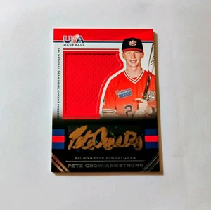 2017 Pete Crow Armstrong Panini USA Baseball Silhouettes Signatures 18U... 11/44 - Picture 1 of 2