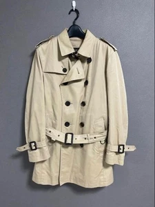 BURBERRY BLACK LABEL Trench Coat Beige Men's #ED ZHA - Picture 1 of 5