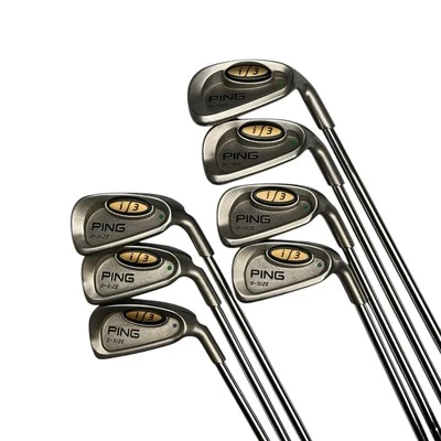 Ping i3 O-Size Iron Set 3,5,6,7,8,9,W Green Dot Steel Shaft JZ Stiff Flex - Image 1 of 4