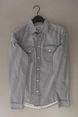 ✨ Jack & Jones camicetta per uomo taglia 46, S rigato grigio di cotone ✨ - Immagine 1 di 4