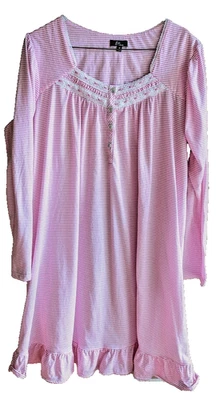 Camisa de dormir Aria para mujer talla M encaje cinta ribete romántico cottagecore Foto 1 de 4