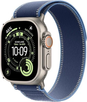 APPLE Watch Ultra 3 Cellular 49mm Natural Titanium Case Trail Loop (A3281) *NEW* - Image 1 of 4