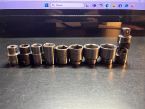 9 Mac Tools 3/8" Dr. Shallow Sockets, Universal Socket (FREE Shipping) - Picture 1 of 2