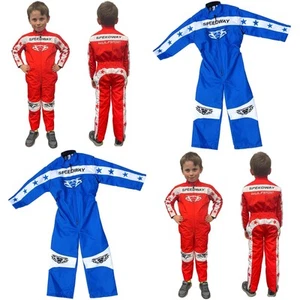 Wulfsport Cub Speedway Suit Off Road ATV Racing Kids Youth Karting Suit Red Blue - Picture 1 of 5