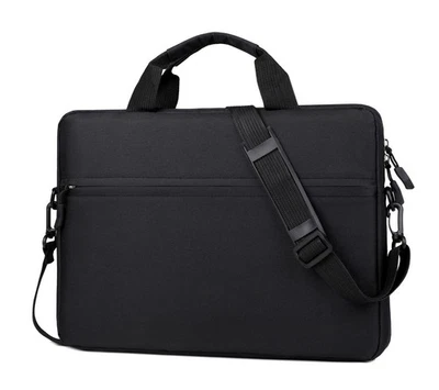 HUAHUA 15.6" Laptop Shoulder Sleeve bag in Black to attach luggage for Hp Lenovo Acer