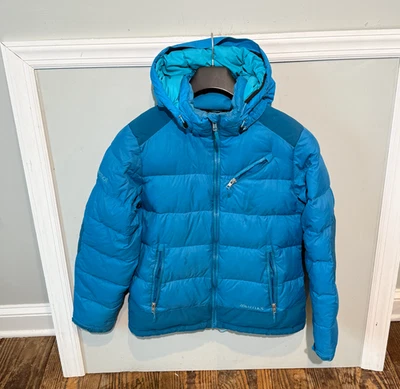 MARMOT Ski Jacket 700 Fill Down Women's Size Medium Sling Shot Coat Puffer Teal - Image 1 of 4