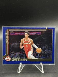 2025-26 Topps NBA Jalen Johnson Blue Glitter Foil SP Atlanta Hawks - Picture 1 of 2