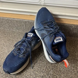 Nike Air Zoom Pegasus 34 Shield Mens Sz 11 Running Shoe Blue Obsidian 907327-400 - Picture 1 of 11