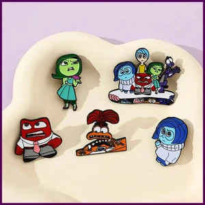 Disney Film Inside Out 2 Emaille Pins Metall Brosche Kawaii Freude Traurigkeit Wut - Bild 1 von 29