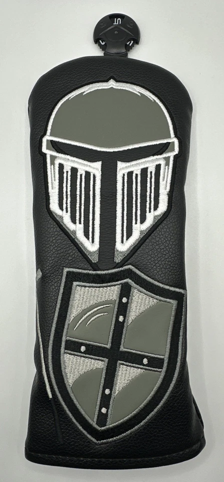 Knight Golf Utility Hybrid Head Cover - bestickt - schwarz - neu