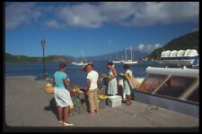 068075 Pier Terre de Haut Off Guadeloupe French West Indies A4 Photo Print