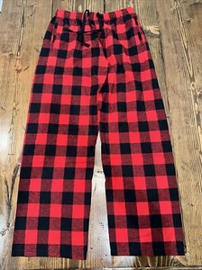 Unbranded Men’s XL Flannel Pajama Pants - Black/Red Plaid - Picture 1 of 6