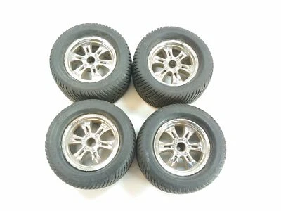 4x Vintage Proline Road Rage 1082 1/8 Monster Truck Tires & 14mm Hex Wheels Used - Image 1 of 4