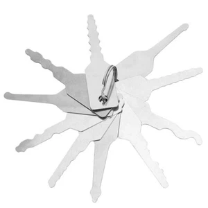 Juego de llaves maestras multifunción 10 en 1 herramienta de apertura de puertas duradera ligera - Imagen 1 de 12