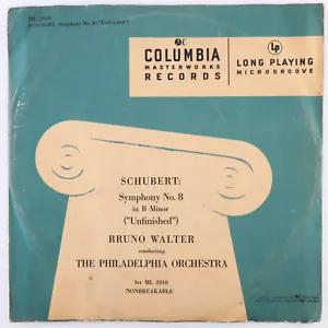 Bruno Walter - Schubert, Symphony No. 8 in B Minor "Unfinished" 10" LP ML 2010 - Picture 1 of 11